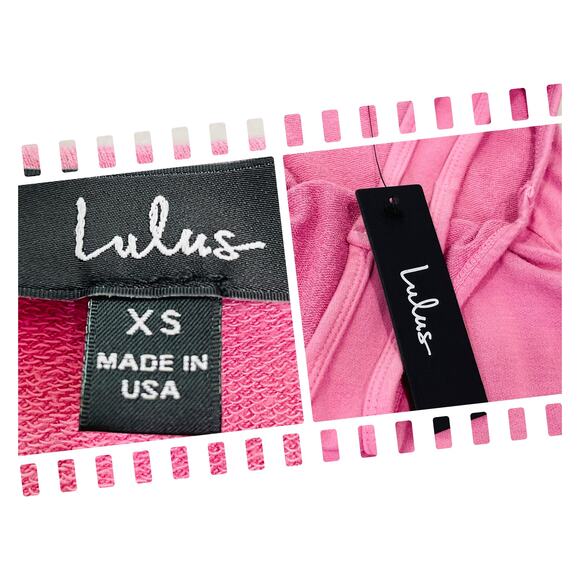 Lulu’s Winslet Pink Soft Knit Sleeveless Romper Barbiecore Jumpsuit XS NWT - Picture 10 of 12